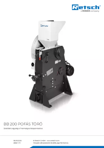 Termék adatlap BB 200