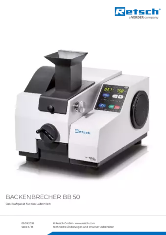 Produktdatenblatt BB 50