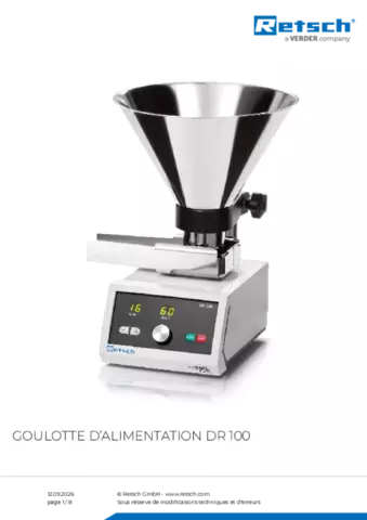 Fiche produit DR 100