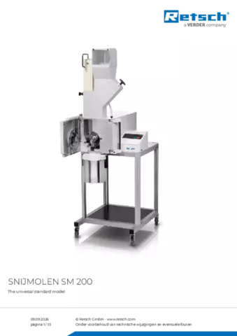 Productinformatieblad SM 200