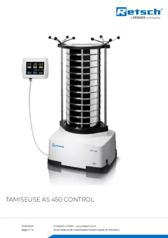 Fiche produit AS 450 control