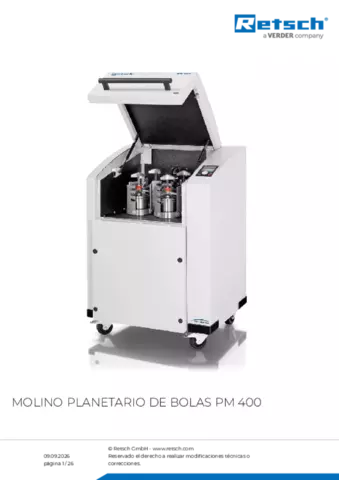Hoja de datos del producto PM 400