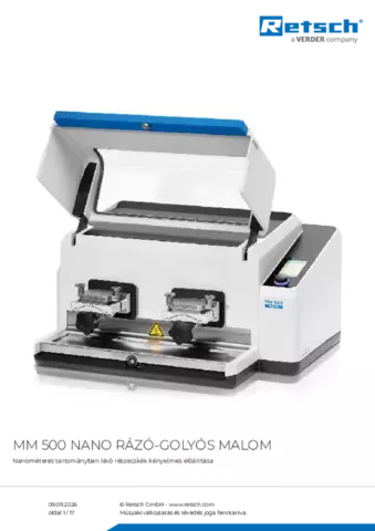 Termék adatlap MM 500 nano