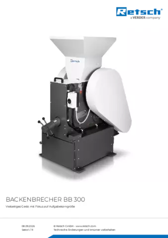 Produktdatenblatt BB 300