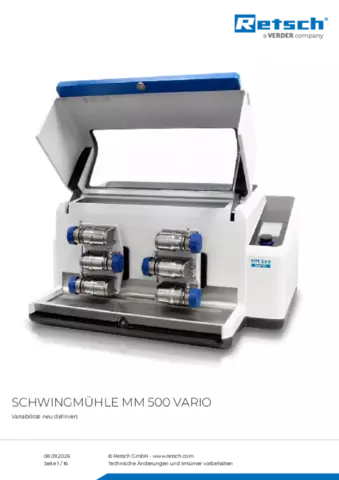 Produktdatenblatt MM 500 vario