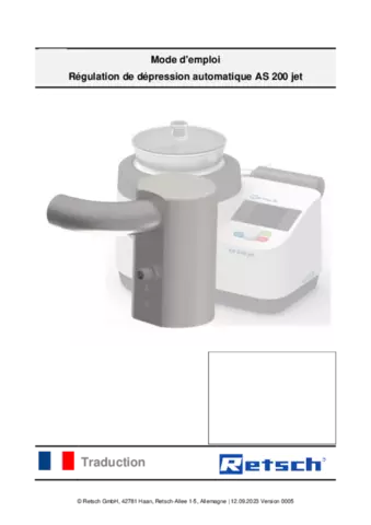 AS 200 jet - Automatic Vacuum Regulation