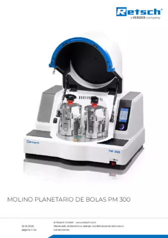 Hoja de datos del producto PM 300