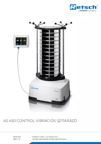 Termék adatlap AS 450 control