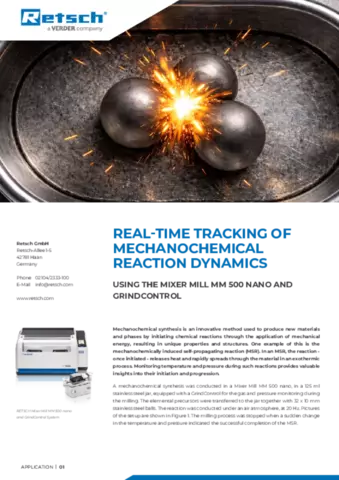 Real-time tracking of mechanochemical reaction dynamics