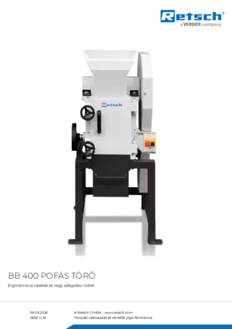 Termék adatlap BB 400