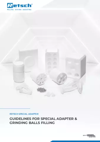 Guidelines for special adapter & grinding balls filling