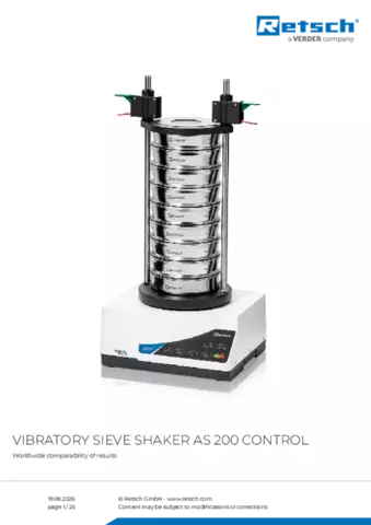 Product data sheet AS 200 control