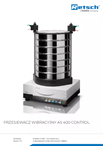 Karta produktu AS 400 control