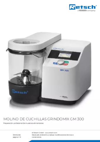 Hoja de datos del producto GM 300