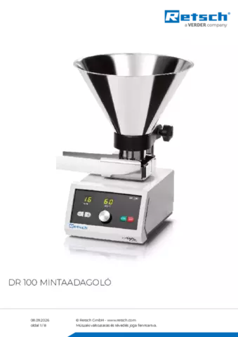 Termék adatlap DR 100