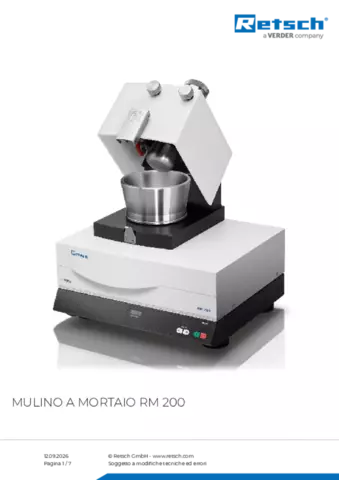 Scheda tecnica del prodotto RM 200