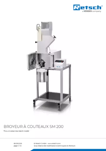 Fiche produit SM 200