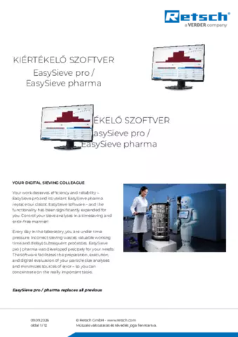 Termék adatlap Easy Sieve