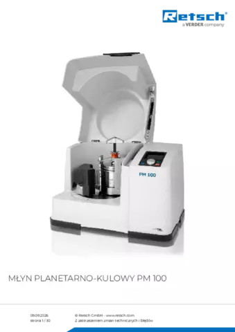 Karta produktu PM 100
