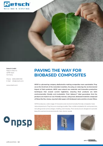Paving the way for biobased composites