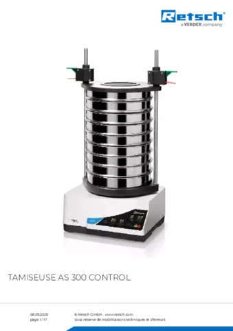 Fiche produit AS 300 control