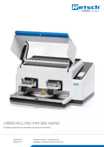 Scheda tecnica del prodotto MM 500 nano