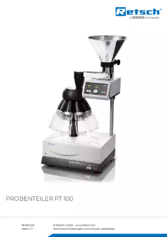 Produktdatenblatt PT 100