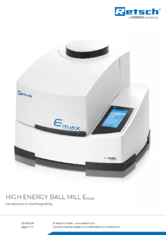 Product data sheet Emax