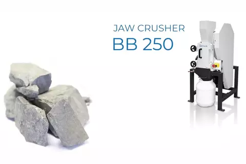 Jaw Crusher BB 250 – Grinding of Copper Shale