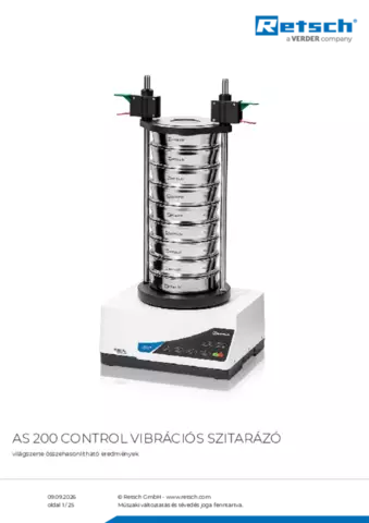 Termék adatlap AS 200 control