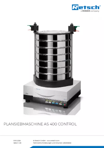 Produktdatenblatt AS 400 control