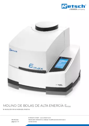 Hoja de datos del producto Emax