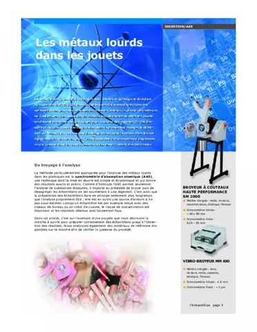 Les métaux lourds dans les jouets