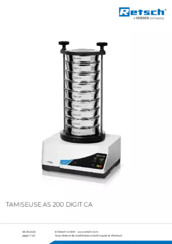 Fiche produit AS 200 digit CA