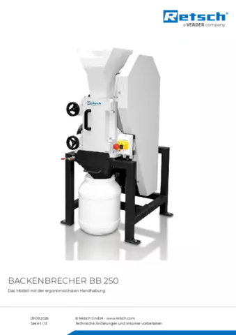 Produktdatenblatt BB 250