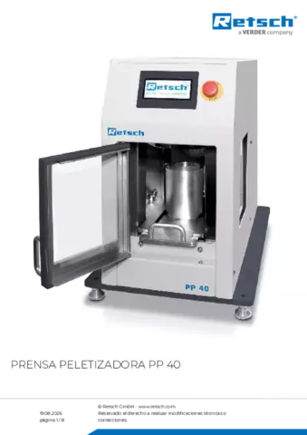 Hoja de datos del producto PP 40