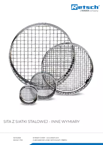 Karta produktu Mesh sieves other sizes