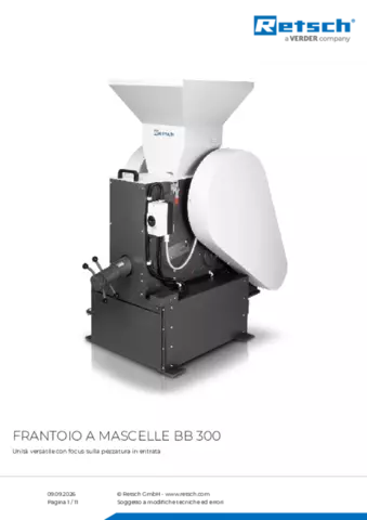 Scheda tecnica del prodotto BB 300