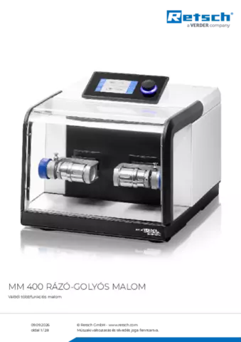 Termék adatlap MM 400