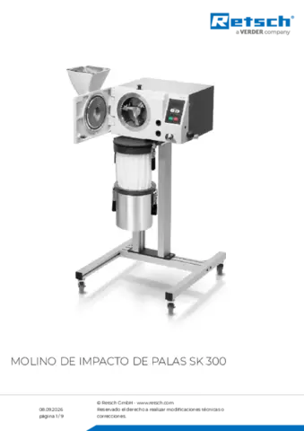 Hoja de datos del producto SK 300