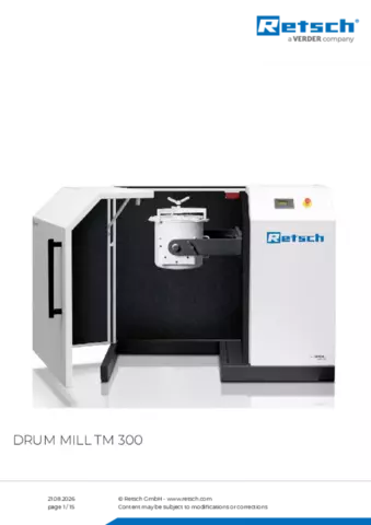 Product data sheet TM 300