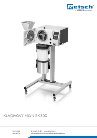 Produktový list SK 300