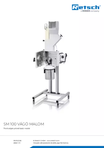 Termék adatlap SM 100