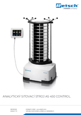Produktový list AS 450 control