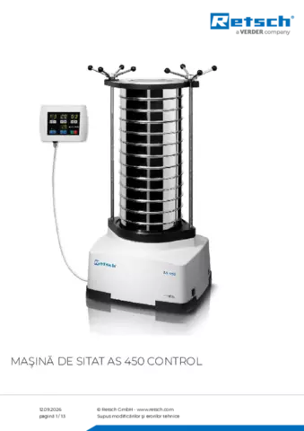 Fișă de produs AS 450 control