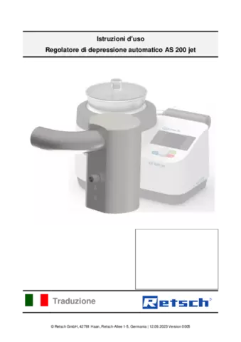 AS 200 jet - Automatic Vacuum Regulation