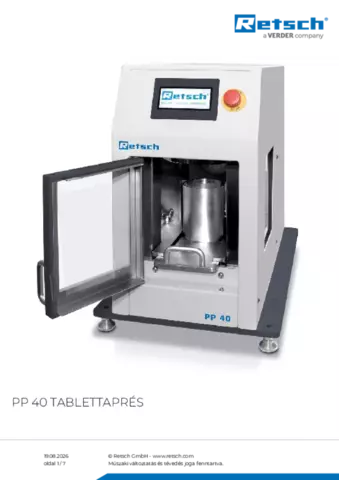 Termék adatlap PP 40