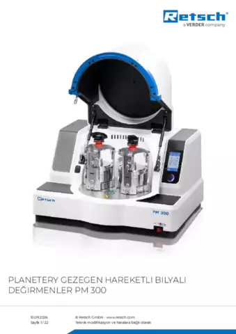 Ürün veri sayfası PM 300