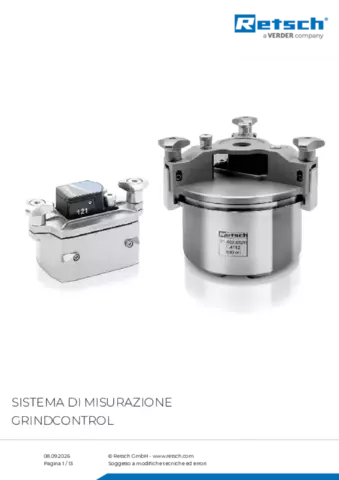 Scheda tecnica del prodotto GrindControl