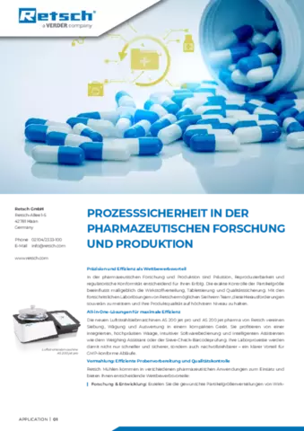 Prozesssicherheit in der pharmazeutischen Forschung und Produktion